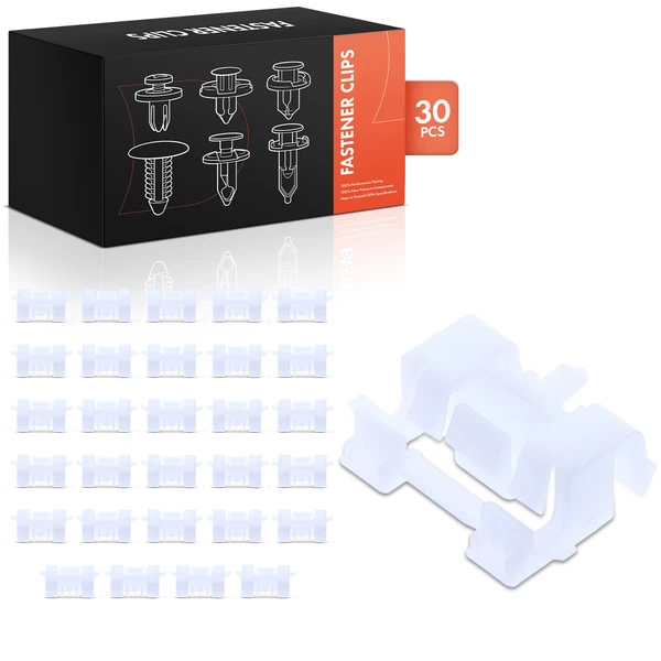 30 Pcs Nylon White Roof Molding Clip A-Premium APRCF3373