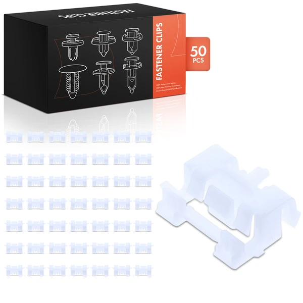 50 Pcs Nylon White Roof Molding Clip A-Premium APRCF3374