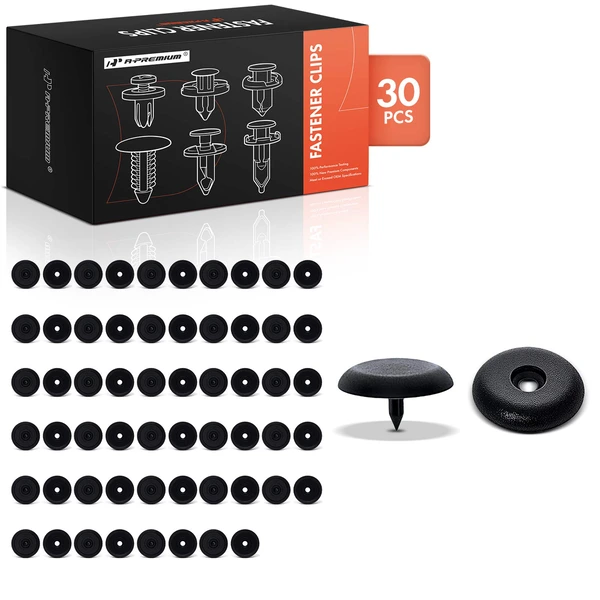 2016-2021 BMW M2 30 Pcs Nylon Black Seat Belt Stop Button A-Premium APRCF3379