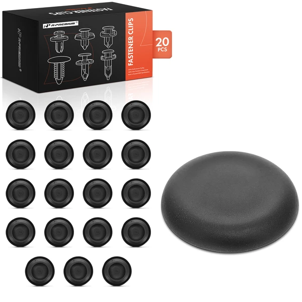 2004-2014 Acura TSX 20 Pcs 25mm Rubber Black Body Drain Hole Plug Retainer Clip A-Premium APRCF3384