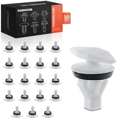 20 Pcs 6mm Nylon Door Weatherstrip Retainer Clips with Sealer