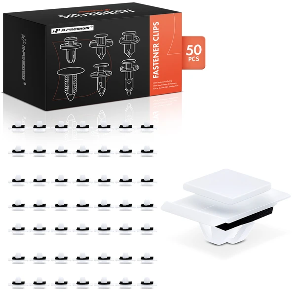 2022-2023 Hyundai Santa Cruz 50 Pcs Nylon White Rocker Molding Retainer A-Premium APRCF3407