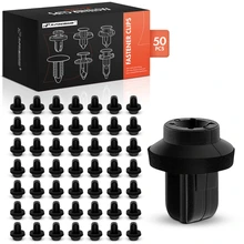 50 Pcs 8mm Nylon License Plate Bracket Screw Grommet Clips