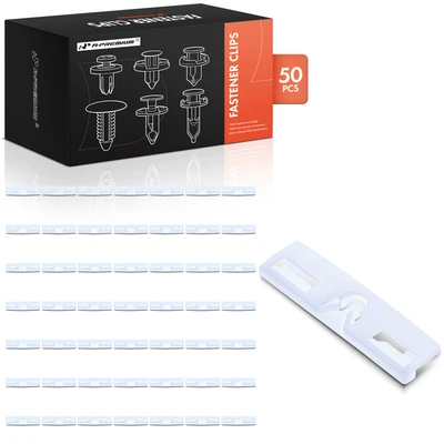 50 Pcs 58mm Nylon White Windshield Moulding Fasteners Clips