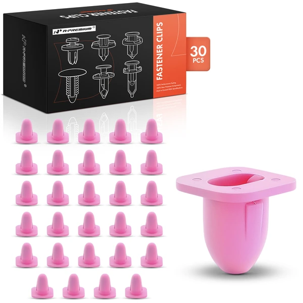 30 Pcs 8mm Nylon Pink Front End Panel Clip A-Premium APRCF3427