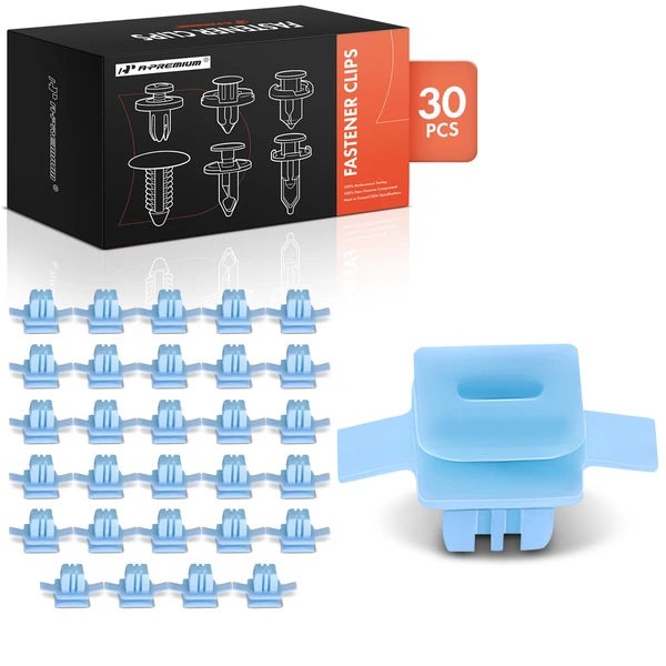 2022-2024 Acura MDX 30 Pcs 7mm Nylon Light Blue Exterior Fender Molding Clip A-Premium APRCF3436