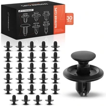 2003-2024 Mitsubishi Outlander 30 Pcs Nylon Black Fender Apron Retainer A-Premium APRCF3451