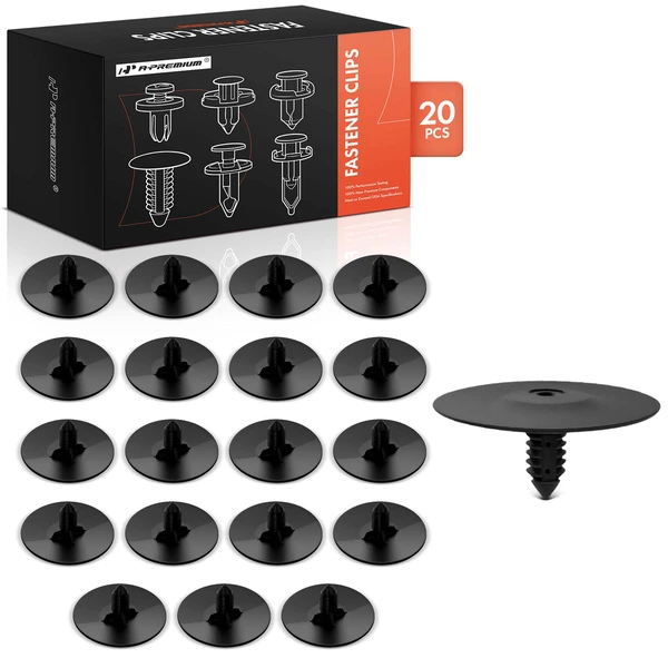 20 Pcs Nylon Black Hood Insulation Retainer A-Premium APRCF3453