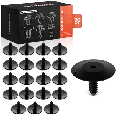20 Pcs 7.94mm Nylon Hood Insulation Retainer Clips Single Head