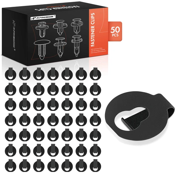 1967-1969 Chevrolet C30 Pickup 50 Pcs Metal Black Throttle Rod Retaining Clip A-Premium APRCF3461