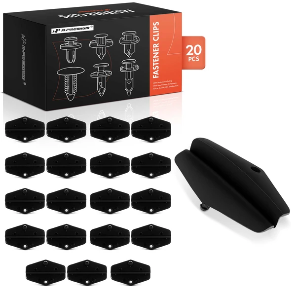 20 Pcs Nylon Black Door Window Guide A-Premium APRCF3468