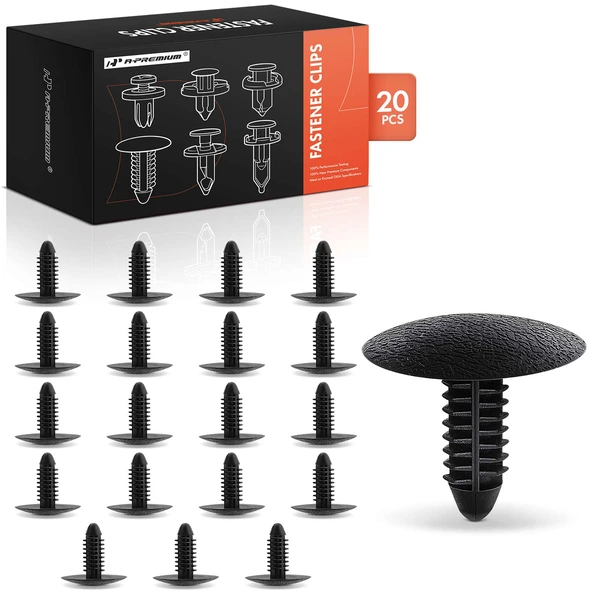 20 Pcs Black Trim Panel & Hood Insulation Retainer A-Premium APRCF3483