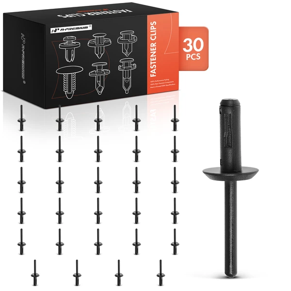 1980-1996 2021-2024 Ford Bronco 30 Pcs Nylon Blind Rivet Retainer Clip A-Premium APRCF3493