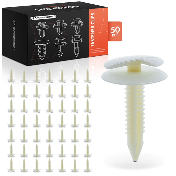 1987-1995 GMC G1500 50 Pcs Nylon White Trim Panel Retainer A-Premium APRCF3512