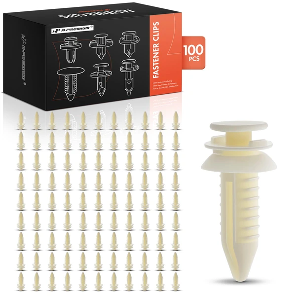 1988-1996 GMC C1500 100 Pcs Nylon White Door Trim Panel Retainer A-Premium APRCF3513