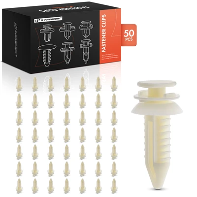 50 Pcs 7.87mm Nylon Door Trim Panel Retainer Clip Fastener