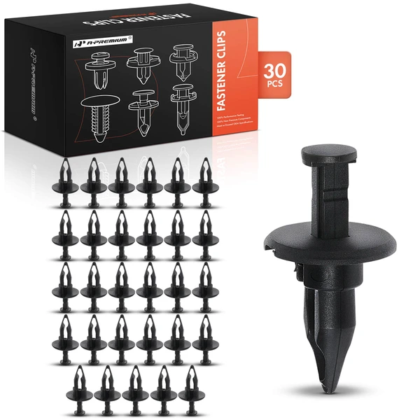 2017 GMC Acadia Limited 30 Pcs 12.7mm Nylon Black Bumper Cover Retainer A-Premium APRCF2965