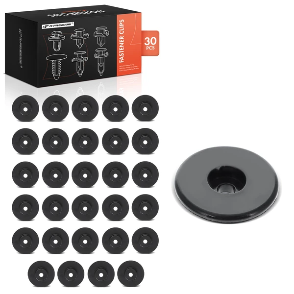 2008-2023 Buick Enclave 30 Pcs 4.5mm Nylon Black Bumper Cover Grommet A-Premium APRCF2977