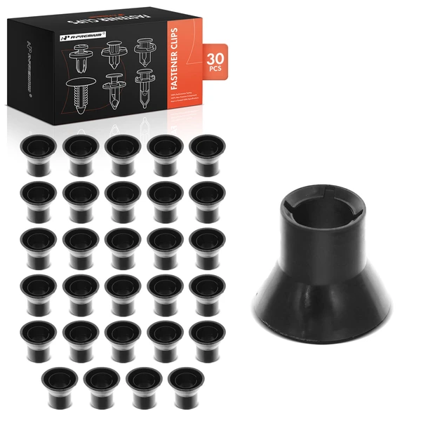 2006 GMC Sierra 1500 HD 30 Pcs Nylon Black Body Mount Cushion Sleeve Retainer Clip A-Premium APRCF2980