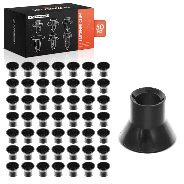 2006 GMC Sierra 1500 HD 50 Pcs Nylon Black Body Mount Cushion Sleeve Retainer Clip A-Premium APRCF2981