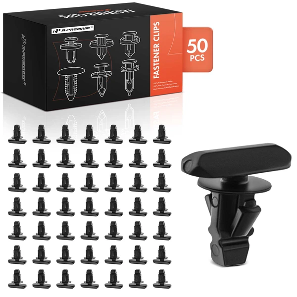 2023-2024 Honda HR-V 50 Pcs 5mm Nylon Black Weatherstrip Retainer Clip A-Premium APRCF3002