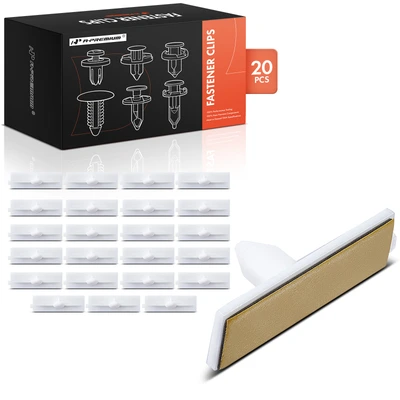 20 Pcs Nylon Clip Windshield Moulding Retainer with Adhesive Strip