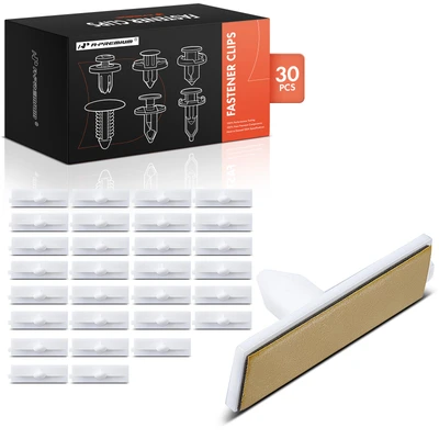 30 Pcs Nylon Clip Windshield Moulding Retainer with Adhesive Strip