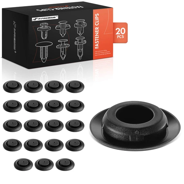 2015-2022 Acura TLX 20 Pcs 20mm Nylon Black Door Hole Plug Retainer Clip A-Premium APRCF3009