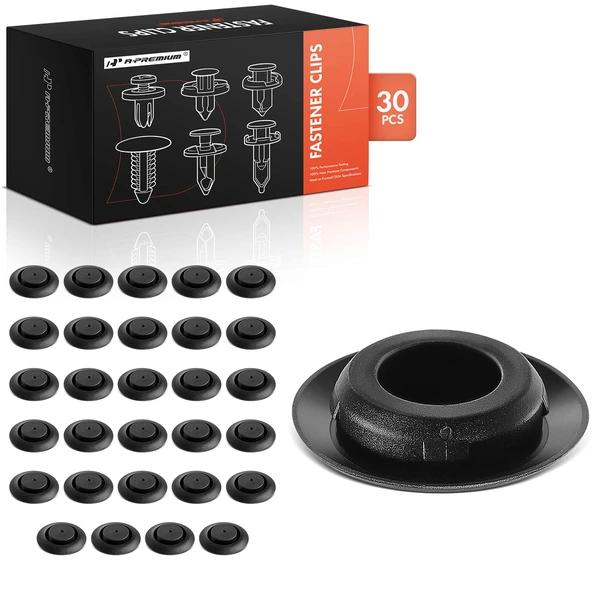 2007-2020 Acura MDX 30 Pcs 20mm Nylon Black Door Hole Plug Retainer Clip A-Premium APRCF3010