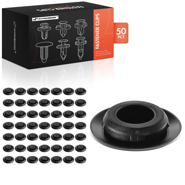 2007-2020 Acura MDX 50 Pcs 20mm Nylon Black Door Hole Plug Retainer Clip A-Premium APRCF3011