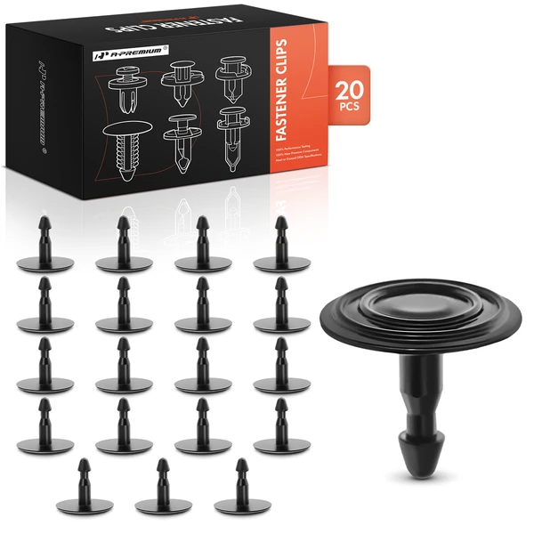 20 Pcs Nylon Black Fender Liner Retainer A-Premium APRCF3012