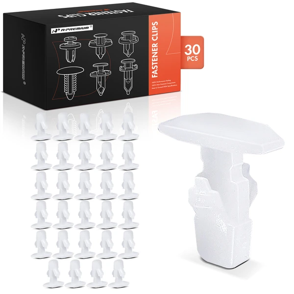 2016-2021 Mazda CX-3 30 Pcs 5mm Nylon White Weatherstrip Retainer Clip A-Premium APRCF3019