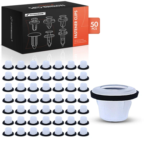 2004-2018 Mazda 3 50 Pcs 6mm Nylon Black A-Premium APRCF3026