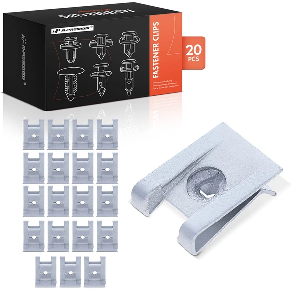 2008-2009 Mercury Sable 20 Pcs Organic Zinc Silver Bumper Cover & Wheel Molding U-Nut A-Premium APRCF3042