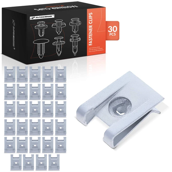 2008-2009 Mercury Sable 30 Pcs Organic Zinc Silver Bumper Cover & Wheel Molding U-Nut A-Premium APRCF3043