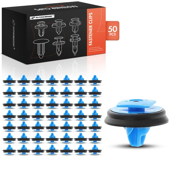 50 Pcs Nylon Blue Fender & Wheel Molding Clip A-Premium APRCF3059