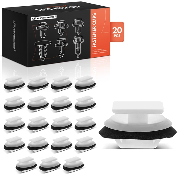 2003-2008 Mazda 6 20 Pcs Nylon White Rocker Molding Clip A-Premium APRCF3069