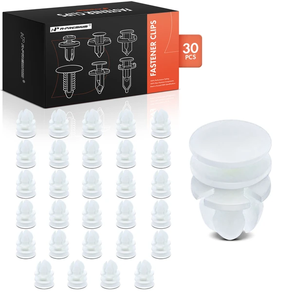30 Pcs Nylon White Cowl & Luggage Retainer A-Premium APRCF3100