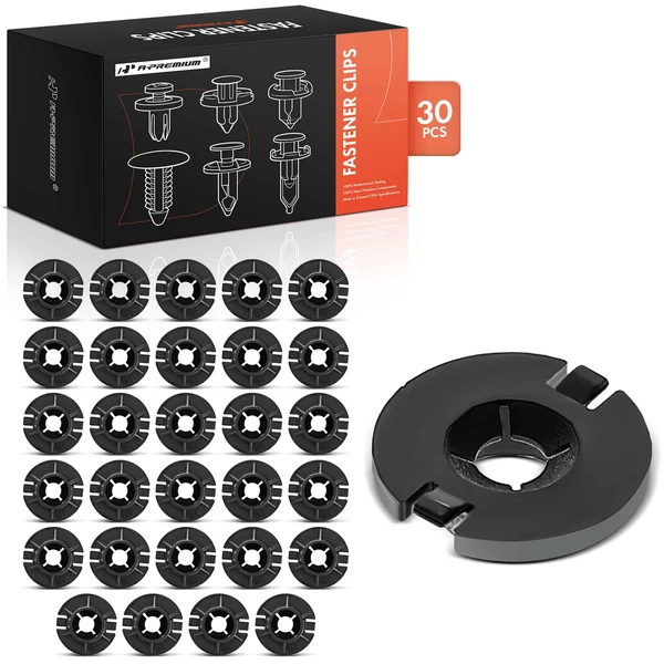 2017-2022 Tesla 3 30 Pcs Nylon Black Engine Cover & Wheel Apron Push Nut A-Premium APRCF3103