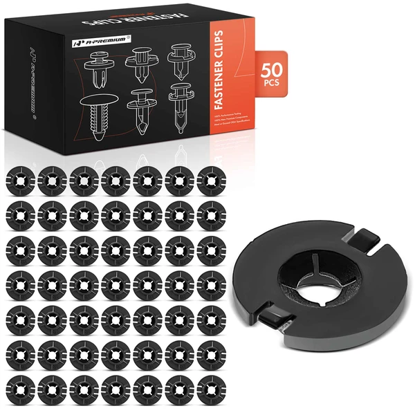 2017-2022 Tesla 3 50 Pcs Nylon Black Engine Cover & Wheel Apron Push Nut A-Premium APRCF3104