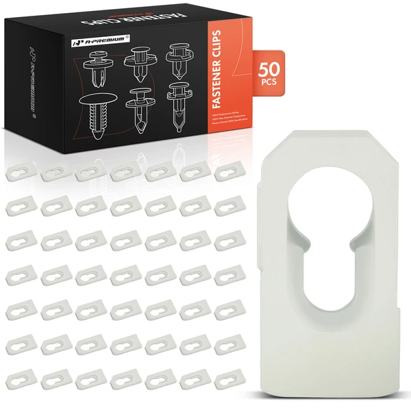 1970-1978 AMC Gremlin 50 Pcs Nylon White Top Trim Molding Clip A-Premium APRCF3116