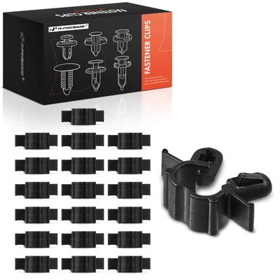 20 Pcs 8mm Nylon Hood Release Cable Clips Clamp Line Lock Mounting