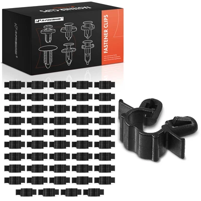 50 Pcs 8mm Nylon Hood Release Cable Clips Clamp Line Lock Mounting