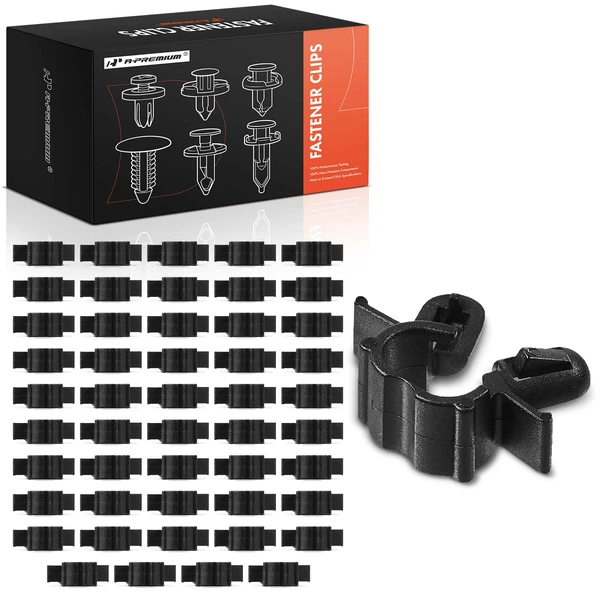 1995-2022 Hyundai Accent 50 Pcs 8mm Nylon Black Hood Release Cable Clip A-Premium APRCF3128