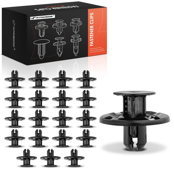 20 Pcs 10mm Nylon Black A-Premium APRCF3135