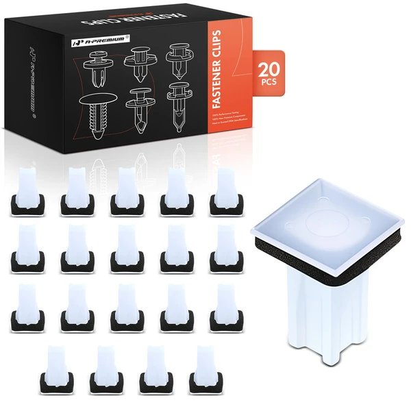 2008-2009 Mercury Sable 20 Pcs 9mm Nylon White Door Trim Panel Grommet A-Premium APRCF3159