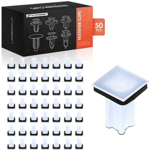 2008-2009 Mercury Sable 50 Pcs 9mm Nylon White Door Trim Panel Grommet A-Premium APRCF3161