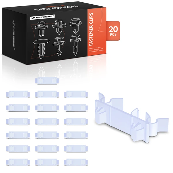 20 Pcs Nylon White Sunroof Drain Tubing Clip A-Premium APRCF3168