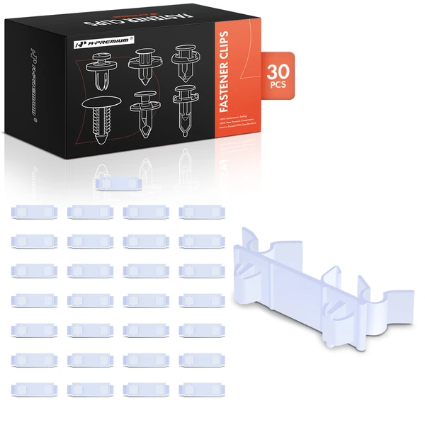 30 Pcs Nylon White Sunroof Drain Tubing Clip A-Premium APRCF3169