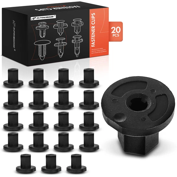 20 Pcs Nylon Black Wheelhouse Liner Nut A-Premium APRCF3171